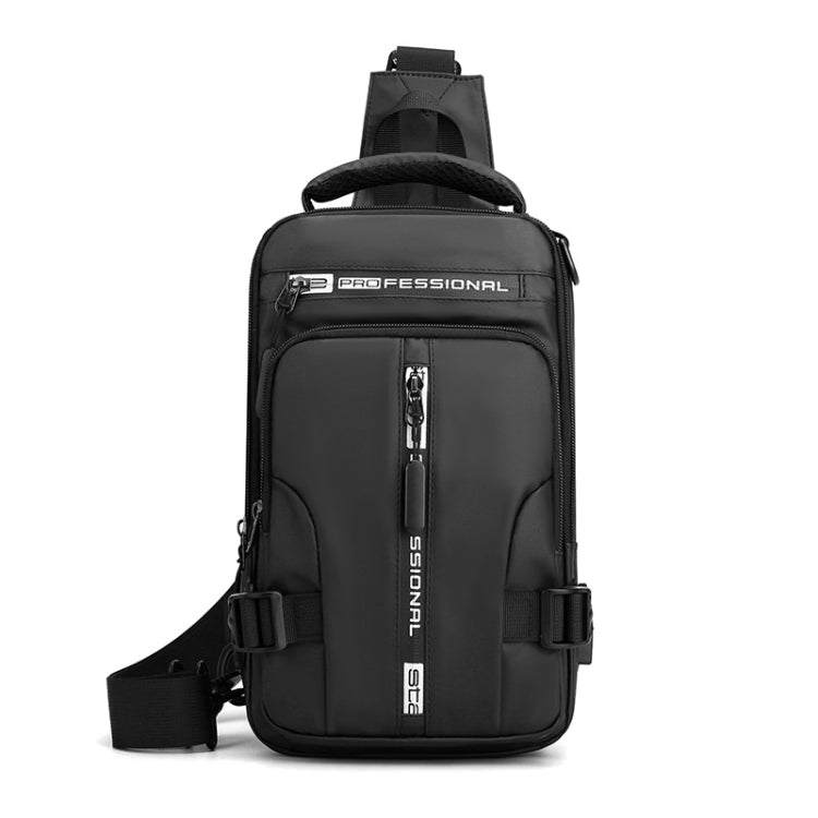 HAOSHUAI 1100-13 Men Multifunctional Chest Bag Casual Shoulder Messenger Bag, 1100-13 Black, 1100-13 Army Green, 1100-13 Gray, 1100-13 Khaki, 1100-13 Dark Blue