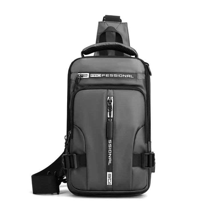 HAOSHUAI 1100-13 Men Multifunctional Chest Bag Casual Shoulder Messenger Bag, 1100-13 Black, 1100-13 Army Green, 1100-13 Gray, 1100-13 Khaki, 1100-13 Dark Blue