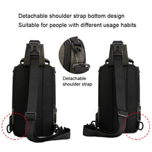 Load image into Gallery viewer, HAOSHUAI 1100-13 Men Multifunctional Chest Bag Casual Shoulder Messenger Bag, 1100-13 Black, 1100-13 Army Green, 1100-13 Gray, 1100-13 Khaki, 1100-13 Dark Blue