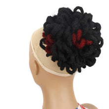 Load image into Gallery viewer, LSFBZB Drawstring Dreadlocks Wig Caterpillar Dreadlock Shaggy Hair Bun, Spec:, 1B, 2, 1BH27, 1BHBUG, 4H27H30, 99JHBUGH, 27, 30, 27H613, 613