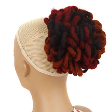 Load image into Gallery viewer, LSFBZB Drawstring Dreadlocks Wig Caterpillar Dreadlock Shaggy Hair Bun, Spec:, 1B, 2, 1BH27, 1BHBUG, 4H27H30, 99JHBUGH, 27, 30, 27H613, 613