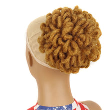 Load image into Gallery viewer, LSFBZB Drawstring Dreadlocks Wig Caterpillar Dreadlock Shaggy Hair Bun, Spec:, 1B, 2, 1BH27, 1BHBUG, 4H27H30, 99JHBUGH, 27, 30, 27H613, 613