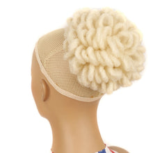 Load image into Gallery viewer, LSFBZB Drawstring Dreadlocks Wig Caterpillar Dreadlock Shaggy Hair Bun, Spec:, 1B, 2, 1BH27, 1BHBUG, 4H27H30, 99JHBUGH, 27, 30, 27H613, 613