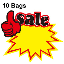 Load image into Gallery viewer, 10 bags 25x19cm Explosion Sticker Product Price Tag Supermarket Price Label, WM-001, WM-002, WM-003, WM-005, WM-006, WM-007, WM-008, WM-009, WM-010, WM-011, WM-012, WM-013, XD-511, XD-520, XD-532, XD-537, XD-541, XD-559