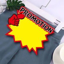 Load image into Gallery viewer, 10 bags 25x19cm Explosion Sticker Product Price Tag Supermarket Price Label, WM-001, WM-002, WM-003, WM-005, WM-006, WM-007, WM-008, WM-009, WM-010, WM-011, WM-012, WM-013, XD-511, XD-520, XD-532, XD-537, XD-541, XD-559