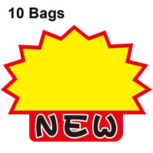 Load image into Gallery viewer, 10 bags 25x19cm Explosion Sticker Product Price Tag Supermarket Price Label, WM-001, WM-002, WM-003, WM-005, WM-006, WM-007, WM-008, WM-009, WM-010, WM-011, WM-012, WM-013, XD-511, XD-520, XD-532, XD-537, XD-541, XD-559