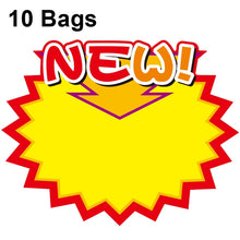 Load image into Gallery viewer, 10 bags 25x19cm Explosion Sticker Product Price Tag Supermarket Price Label, WM-001, WM-002, WM-003, WM-005, WM-006, WM-007, WM-008, WM-009, WM-010, WM-011, WM-012, WM-013, XD-511, XD-520, XD-532, XD-537, XD-541, XD-559