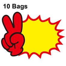 Load image into Gallery viewer, 10 bags 25x19cm Explosion Sticker Product Price Tag Supermarket Price Label, WM-001, WM-002, WM-003, WM-005, WM-006, WM-007, WM-008, WM-009, WM-010, WM-011, WM-012, WM-013, XD-511, XD-520, XD-532, XD-537, XD-541, XD-559