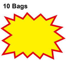 Load image into Gallery viewer, 10 bags 25x19cm Explosion Sticker Product Price Tag Supermarket Price Label, WM-001, WM-002, WM-003, WM-005, WM-006, WM-007, WM-008, WM-009, WM-010, WM-011, WM-012, WM-013, XD-511, XD-520, XD-532, XD-537, XD-541, XD-559