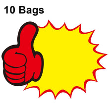 Load image into Gallery viewer, 10 bags 25x19cm Explosion Sticker Product Price Tag Supermarket Price Label, WM-001, WM-002, WM-003, WM-005, WM-006, WM-007, WM-008, WM-009, WM-010, WM-011, WM-012, WM-013, XD-511, XD-520, XD-532, XD-537, XD-541, XD-559