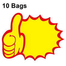 Load image into Gallery viewer, 10 bags 25x19cm Explosion Sticker Product Price Tag Supermarket Price Label, WM-001, WM-002, WM-003, WM-005, WM-006, WM-007, WM-008, WM-009, WM-010, WM-011, WM-012, WM-013, XD-511, XD-520, XD-532, XD-537, XD-541, XD-559