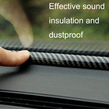 Load image into Gallery viewer, Car Elastomer Seal Rubber Strip Instrument Panel Leakproof Dustproof Soundproof Universal, N856 Carbon Fiber Pattern, 2pcs N856 No Fiber Pattern