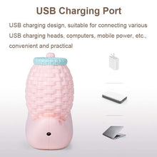 Load image into Gallery viewer, L-0 Cartoon Snail Pen Holder USB Rechargeable LED Soft Eye-Protection Desk Lamp