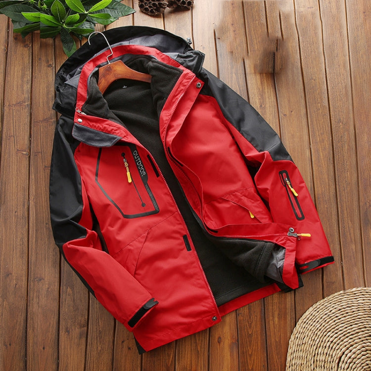 LSM-121 Men Autumn And Winter Jackets Grab Fleece Inner Lining Outdoor Hiking Clothes, L, XL, 2XL, 3XL, 4XL, 5XL