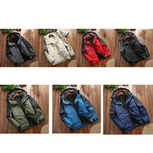 Load image into Gallery viewer, LSM-121 Men Autumn And Winter Jackets Grab Fleece Inner Lining Outdoor Hiking Clothes, L, XL, 2XL, 3XL, 4XL, 5XL