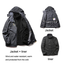 Load image into Gallery viewer, LSM-121 Men Autumn And Winter Jackets Grab Fleece Inner Lining Outdoor Hiking Clothes, L, XL, 2XL, 3XL, 4XL, 5XL