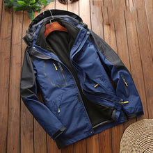 Load image into Gallery viewer, LSM-121 Men Autumn And Winter Jackets Grab Fleece Inner Lining Outdoor Hiking Clothes, L, XL, 2XL, 3XL, 4XL, 5XL