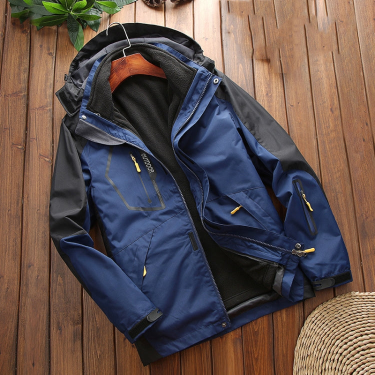 LSM-121 Men Autumn And Winter Jackets Grab Fleece Inner Lining Outdoor Hiking Clothes, L, XL, 2XL, 3XL, 4XL, 5XL