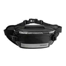 Load image into Gallery viewer, HAOSHUAI Outdoor Running Waist Bag With Reflecting Strip Chest Bag, 1100-6 Army Green, 1100-6 Khaki, 1100-6 Dark Blue, 1100-6 Black), 1100-6 Gray, 1206 Royal Blue Strip, 1206 Silver Gray Strip