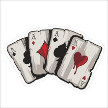 Load image into Gallery viewer, 10 PCS Colourful Spray-painted Reflective Playing Card Sticker, Playing Card