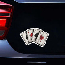 Load image into Gallery viewer, 10 PCS Colourful Spray-painted Reflective Playing Card Sticker, Playing Card