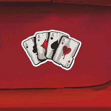 Load image into Gallery viewer, 10 PCS Colourful Spray-painted Reflective Playing Card Sticker, Playing Card