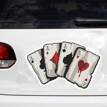 Load image into Gallery viewer, 10 PCS Colourful Spray-painted Reflective Playing Card Sticker, Playing Card