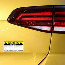 Load image into Gallery viewer, Car Safety Warning Rules Sticker, Safety Warning