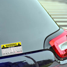 Load image into Gallery viewer, Car Safety Warning Rules Sticker, Safety Warning