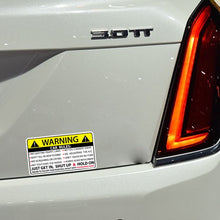 Load image into Gallery viewer, Car Safety Warning Rules Sticker, Safety Warning