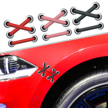 Load image into Gallery viewer, 10 PCS Shoelace Car Sticker Body Cover Up Scratch Patch Sticker, Cross Red Shoelace, Cross Black Shoelace, Cross Pink Shoelace, Horizontal Red Shoelace, Horizontal Black Shoelace, Horizontal Pink Shoelace