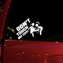 Load image into Gallery viewer, 10 PCS Car Sticker Do Not Touch My Car Personalised Reflective Warning Sticker, Black, White