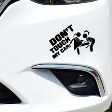 Load image into Gallery viewer, 10 PCS Car Sticker Do Not Touch My Car Personalised Reflective Warning Sticker, Black, White