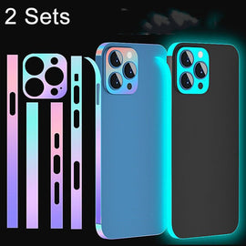 2 Sets Dazzle Colour Luminous Side Frame Film, For iPhone 14, For iPhone 14 Pro, For iPhone 14 Pro Max, For iPhone 14 Plus, For iPhone 13, For iPhone 13 Pro, For iPhone 13 Pro Max, For iPhone 13 Mini, For iPhone 12, For iPhone 12 Pro                   ...