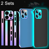 2 Sets Dazzle Colour Luminous Side Frame Film, For iPhone 14, For iPhone 14 Pro, For iPhone 14 Pro Max, For iPhone 14 Plus, For iPhone 13, For iPhone 13 Pro, For iPhone 13 Pro Max, For iPhone 13 Mini, For iPhone 12, For iPhone 12 Pro                   ...