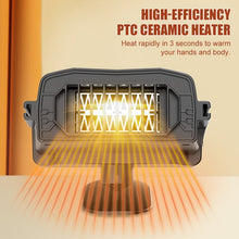 Load image into Gallery viewer, Car 12V Heater Defrost Snow Defogger, Black Heater, Yellow Heater, Black Dual Use, Yellow Dual Use