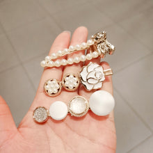 Load image into Gallery viewer, Star Sea Pearl Rhinestone Hair Clip Teenage Girls Headdress