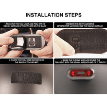 Load image into Gallery viewer, Motorbike Helmet Warning Light USB Rechargeable Waterproof Tail Light, 4 Beads, 4 Beads B Model, 10 Beads