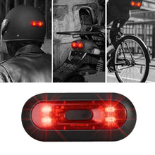 Load image into Gallery viewer, Motorbike Helmet Warning Light USB Rechargeable Waterproof Tail Light, 4 Beads, 4 Beads B Model, 10 Beads