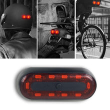 Load image into Gallery viewer, Motorbike Helmet Warning Light USB Rechargeable Waterproof Tail Light, 4 Beads, 4 Beads B Model, 10 Beads