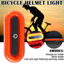 Load image into Gallery viewer, Helmet Blaster Warning Light Bicycle LED Rechargeable Tail Light, Black