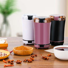 Load image into Gallery viewer, M150A Stainless Steel Electric Mini Coffee Grinder Grain Bean Grinding Machine, Spec:, US Plug (Purple), US Plug (Black), US Plug (White), EU Plug (White), EU Plug (Purple), UK Plug (White), UK Plug (Black), UK Plug (Purple)