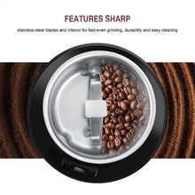 Load image into Gallery viewer, M150A Stainless Steel Electric Mini Coffee Grinder Grain Bean Grinding Machine, Spec:, US Plug (Purple), US Plug (Black), US Plug (White), EU Plug (White), EU Plug (Purple), UK Plug (White), UK Plug (Black), UK Plug (Purple)