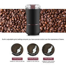 Load image into Gallery viewer, M150A Stainless Steel Electric Mini Coffee Grinder Grain Bean Grinding Machine, Spec:, US Plug (Purple), US Plug (Black), US Plug (White), EU Plug (White), EU Plug (Purple), UK Plug (White), UK Plug (Black), UK Plug (Purple)