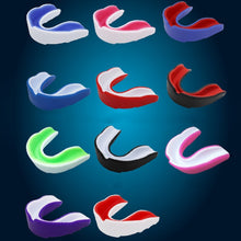 Load image into Gallery viewer, W003 Sanda Training Basketball Boxing Sports Mouth Guard EVA Braces, Style: Adult (White Green)