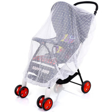 Load image into Gallery viewer, Full Cover Folding Mosquito Net Plus Encrypted Stroller Mosquito Net, 2pcs White