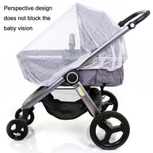 Load image into Gallery viewer, Full Cover Folding Mosquito Net Plus Encrypted Stroller Mosquito Net, 2pcs White