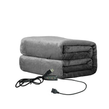Load image into Gallery viewer, Controller Version Adjustable Temperature Timing USB Electric Heating Shawl Blanket Heating Pad, 76x150cm