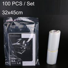 Load image into Gallery viewer, 100 PCS / Set PE Clothing Packaging Bag Transparent Self-Stick Bag Jewelry Plastic Sealed Bag, Size:, 10x15cm, 10x18cm, 12x28cm, 13x18cm, 16x25cm, 18x28cm, 20x25cm, 20x30cm, 22x34cm, 25x30cm, 25x35cm, 25x40cm, 25x45cm, 28x36cm, 28x40cm, 28x42cm, 28x45c...