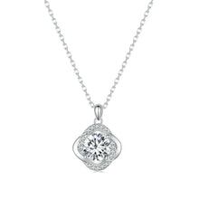Load image into Gallery viewer, Sterling Silver S925 White Gold Plated Sparkling Moissanite Pendant Necklace, MSN002